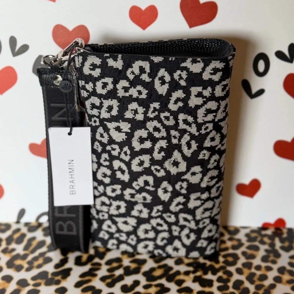 Brahmin Adia Charcoal Brahmin Luxe Leisure NWT leopard animal print - Picture 5 of 8